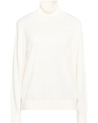 ARMANI EXCHANGE - Ivory Turtleneck Acrylic, Virgin Wool, Polyamide, Elastane - Lyst