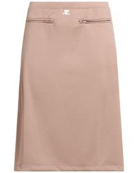 Courreges - Midi Skirt Polyester - Lyst