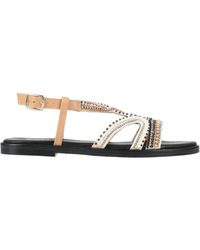 Studio Moda - Ivory Sandals Textile Fibers - Lyst
