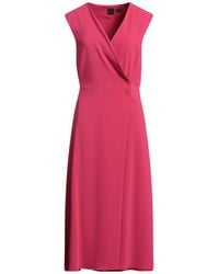 Pinko - Fuchsia Midi Dress Polyester, Elastane - Lyst