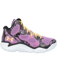 UNDER ARMOUR CURRY - Mauve Sneakers Textile Fibers, Synthetic Material - Lyst