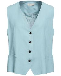 Antonelli - Tailored Vest Viscose, Linen - Lyst