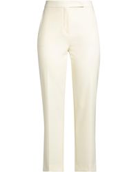 Max Mara - Cream Pants Virgin Wool, Mohair Wool - Lyst