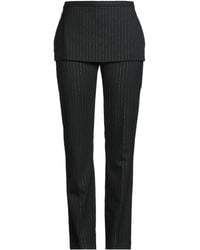 Acne Studios - Charcoal Pants Polyester, Wool, Elastane, Metallic Fiber, Viscose - Lyst