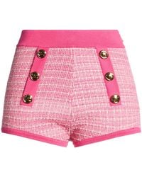 Elisabetta Franchi - Fuchsia Shorts & Bermuda Shorts Cotton, Polyester - Lyst