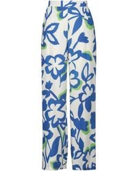 Hanita - Ivory Pants Polyester, Elastane - Lyst