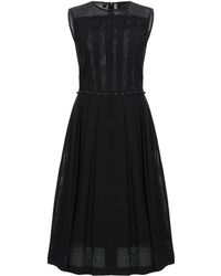 Class Roberto Cavalli Knee-length Dress in Black - Lyst