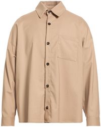 BE ABLE - Camel Shirt Wool, Polyester, Elastane - Lyst