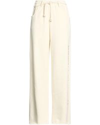 Marcelo Burlon - Ivory Pants Cotton - Lyst