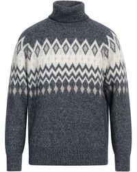 Brunello Cucinelli - Slate Turtleneck Alpaca Wool, Cotton, Polyamide, Wool - Lyst
