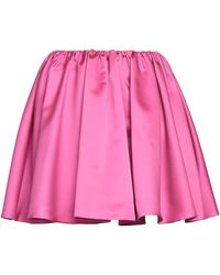 ANDAMANE - Fuchsia Mini Skirt Polyester - Lyst