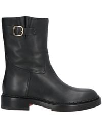 Santoni - Leather Buckle Ankle Boots - Lyst