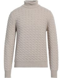 Fedeli - Sand Turtleneck Virgin Wool, Cashmere - Lyst