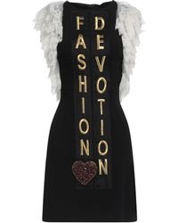 Dolce & Gabbana - Fashion Devotion Sheath Mini Dress - Lyst
