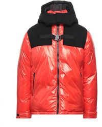 champion bubble jacket red
