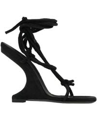 Rick Owens - Sandals Textile Fibers, Leather - Lyst