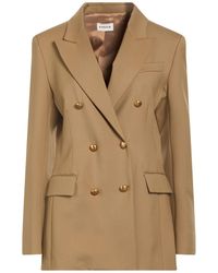 P.A.R.O.S.H. - P.A.R.O..H. Khaki Blazer Virgin Wool, Elastane - Lyst