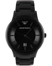 Emporio armani black watches Clearance