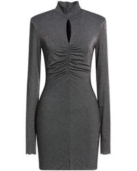 SIMONA CORSELLINI - Mini Dress Viscose, Polyamide, Metal Fiber, Elastane - Lyst