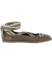 Palomitas By Paloma Barcelo' - Military Ballet Flats Leather - Lyst