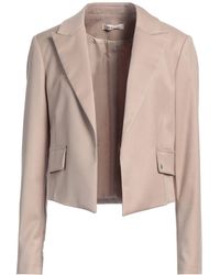 Please - Sand Blazer Polyester, Viscose, Elastane - Lyst
