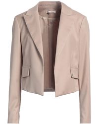 Please - Sand Blazer Polyester, Viscose, Elastane - Lyst