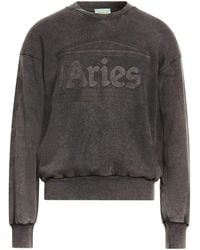 Aries - Charcoal Sweatshirt Cotton - Lyst