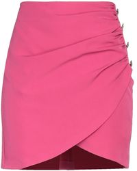Haveone - Fuchsia Mini Skirt Polyester, Elastane - Lyst