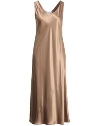 Max Mara - Sand Midi Dress Silk - Lyst
