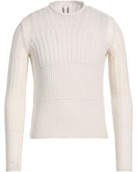 Rick Owens - Ivory Sweater Virgin Wool, Polyamide - Lyst