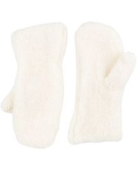 Lanvin - Ivory Gloves Wool, Polyamide, Elastane - Lyst