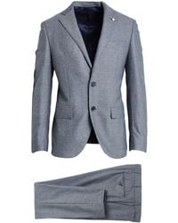 Luigi Bianchi - Slate Suit Virgin Wool, Elastane - Lyst