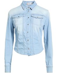 Please - Denim Shirt Cotton, Polyester, Lyocell - Lyst