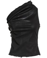 Rick Owens - Top Cotton, Elastomultiester, Rubber - Lyst