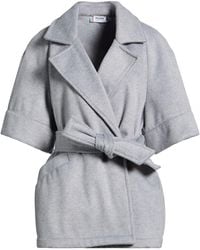 Please - Coat Polyester, Viscose - Lyst