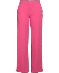 Caractere - Fuchsia Pants Polyester - Lyst