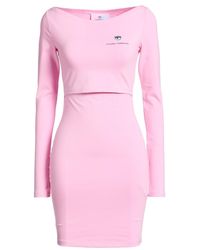 Chiara Ferragni - Mini Dress Cotton, Elastane - Lyst