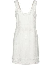 Twin Set - Mini Dress Cotton, Linen, Polyester - Lyst