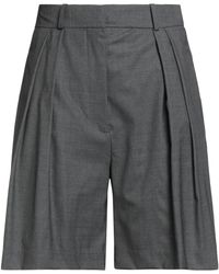 Rohe - Charcoal Shorts & Bermuda Shorts Virgin Wool, Elastane - Lyst