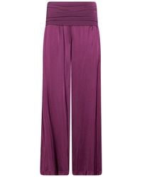 Manila Grace - Plum Pants Viscose - Lyst