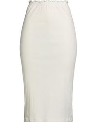 Jil Sander - Midi Skirt Cotton - Lyst