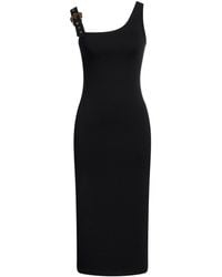 Versace Jeans Couture - Midi Dress Viscose, Polyamide, Elastane - Lyst