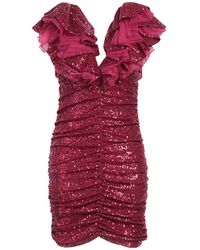 Pinko - Garnet Mini Dress Polyester, Elastane - Lyst