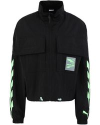 PUMA Synthetic Chase Jacket, Dots Pattern in Black - Lyst