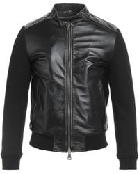 Daniele Alessandrini - Jacket Ovine Leather, Polyester - Lyst