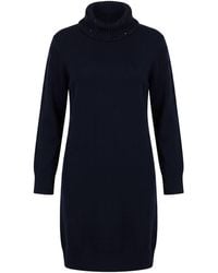 Fabiana Filippi - Midnight Midi Dress Virgin Wool, Silk, Cashmere, Polyamide, Polyester - Lyst