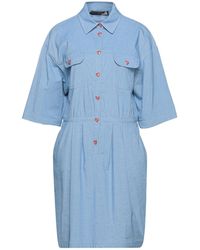 Love Moschino - Azure Midi Dress Cotton, Elastane - Lyst