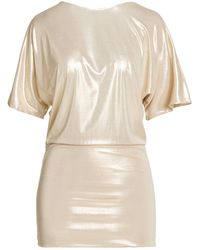 Kontatto - Platinum Mini Dress Polyester, Elastane - Lyst