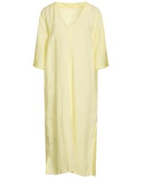 120% Lino - Midi Dress Linen - Lyst