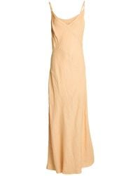 120% Lino - Maxi Dress Linen - Lyst